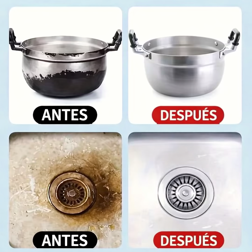 Removedor de Óxido Potente para Metal y Acero Inoxidable