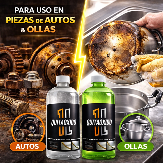 Removedor de Óxido Potente para Metal y Acero Inoxidable